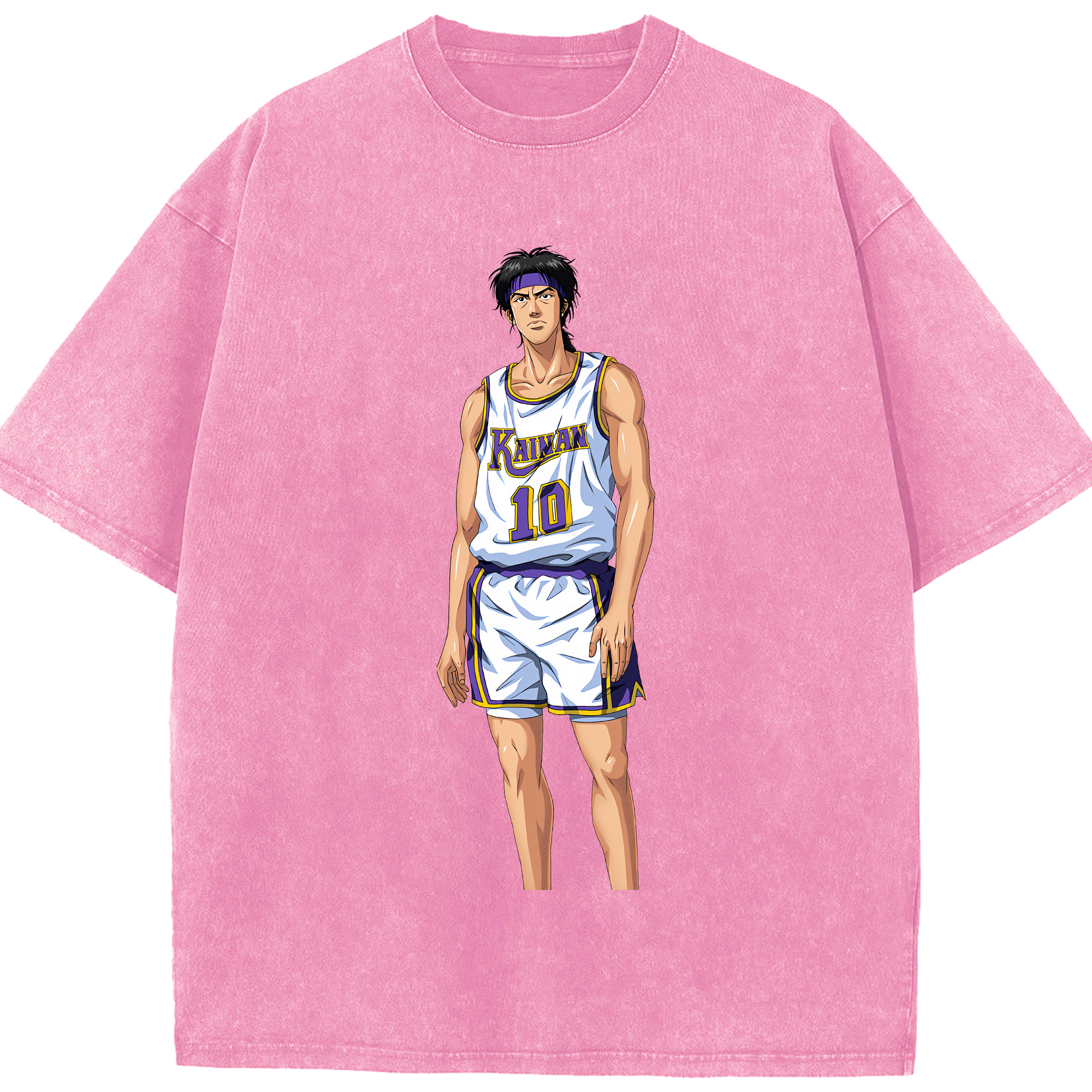 （画像用） SLAM DUNK／スラムダンク 綿100% ヴィンテージ風 半袖Tシャツ（フロントプリント）